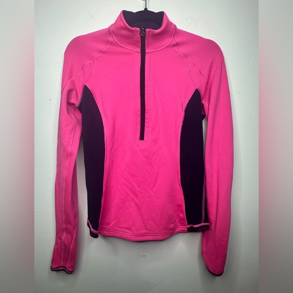 🍋 Lululemon 4 half zip jacket Reversible Run U-Turn pink purple half zip up - Picture 2 of 11
